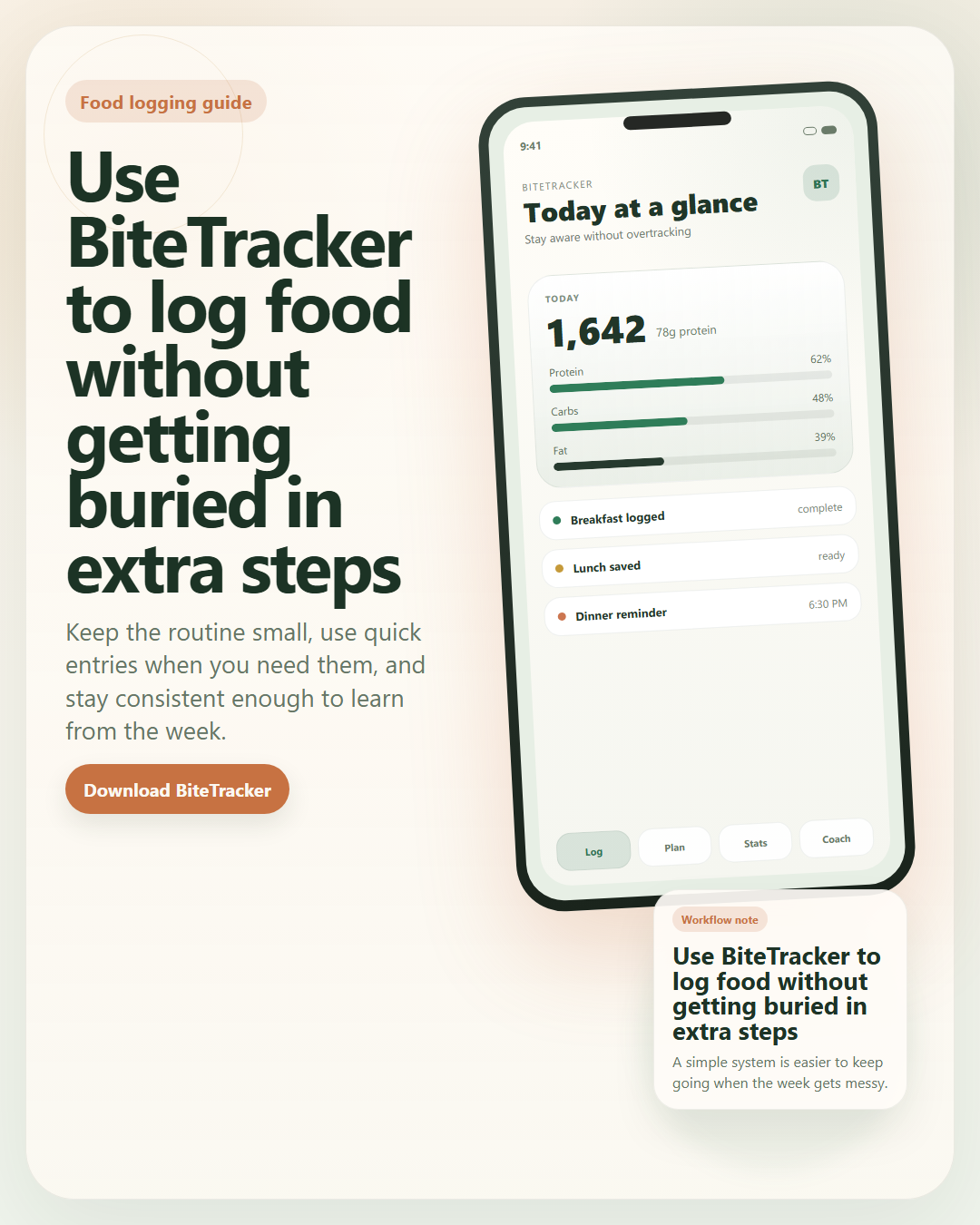 Simple food logging for people who hate complicated diet apps workflow view 2